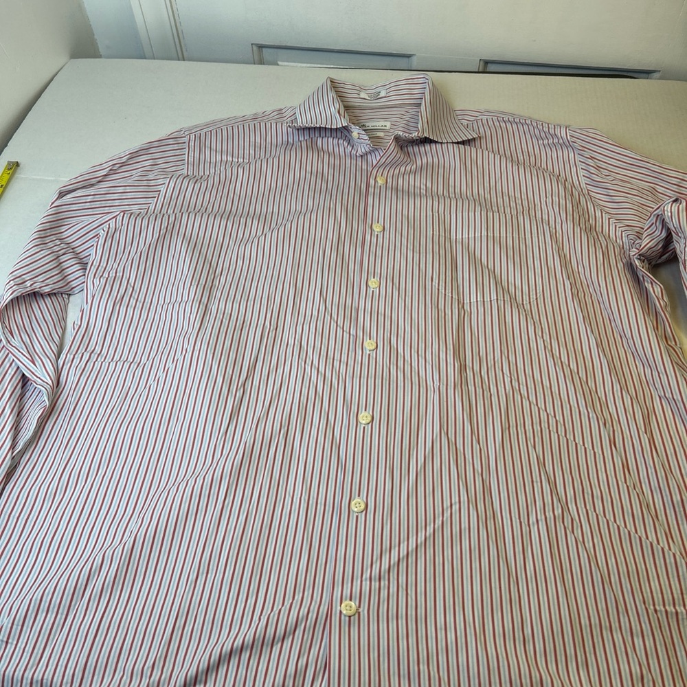 Peter Millar‎ Crown Finish striped long sleeve button up XL RN#100308